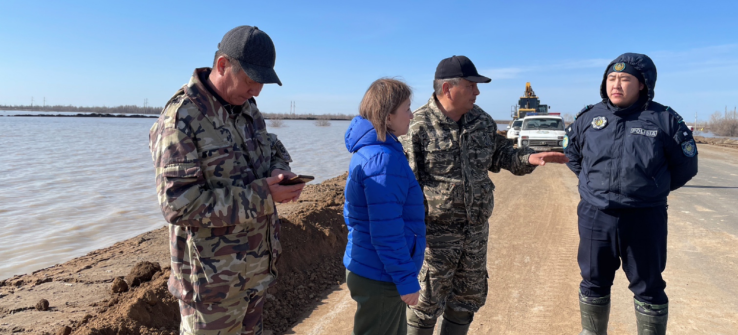 КПО-ның Жарсуат ауылдық округінің жергілікті атқарушы органдарымен өзара әрекеттесуі және су тасқынына қарсы шараларды талқылау